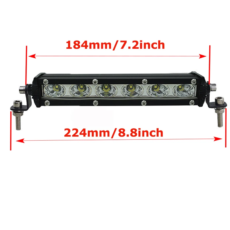 " 13" 2" 25" 3" 38" прямой тонкий светодиодный светильник Однорядный 60 Вт 90 Вт 120 Вт 150 Вт 180 Вт для внедорожника 4X4 ATV внедорожный светодиодный светильник - Цвет: 7inch 30W Spot