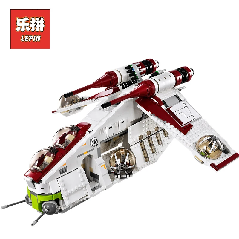 

Lepin Starwars 05041 Star 1175Pcs Wars the Republic Gunship Set starfighter Educational Building Blocks Bricks Game Toys 75021