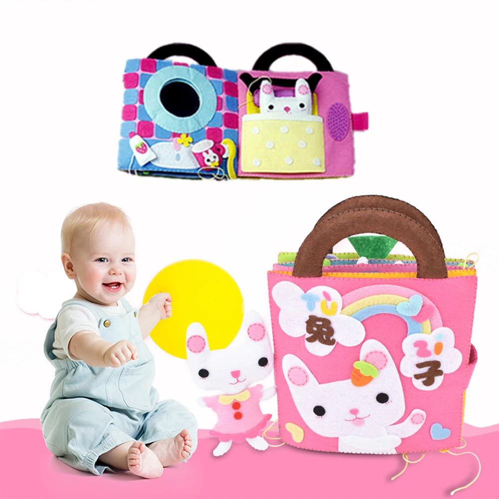 

Baby Educational Soft Cloth Book Parent-child Interaction Manual Craft Book Intelligence Development Puzzle Children Toy Book