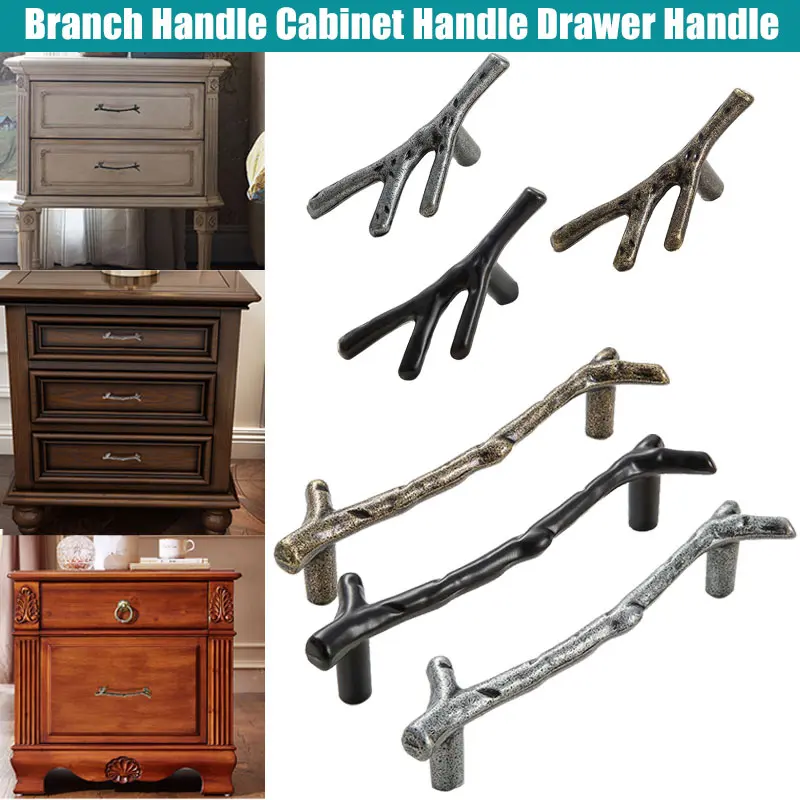 

Tree Branch Cabinet Handle Kitchen Cupboard Closet Furniture Drawer Pull Knob Accessories @8 WWO66