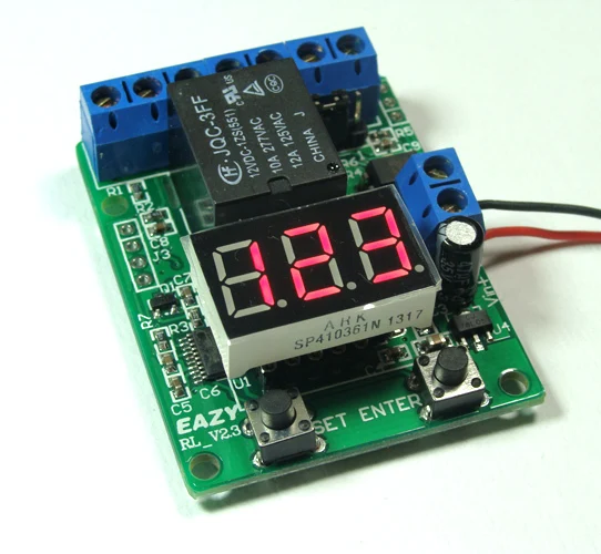 

12V relay board / counter / countdown trigger / voltmeter detection control