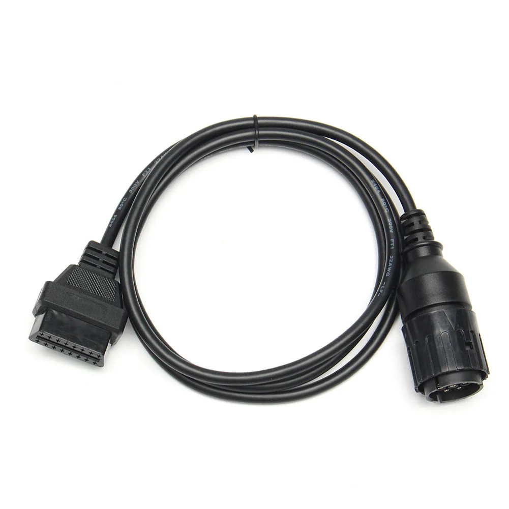 Неисправность инструмент для мотоцикла адаптер диагностические коннекторы кабель мотоцикл автомобиль черный 10PIN OBD2 для BMW