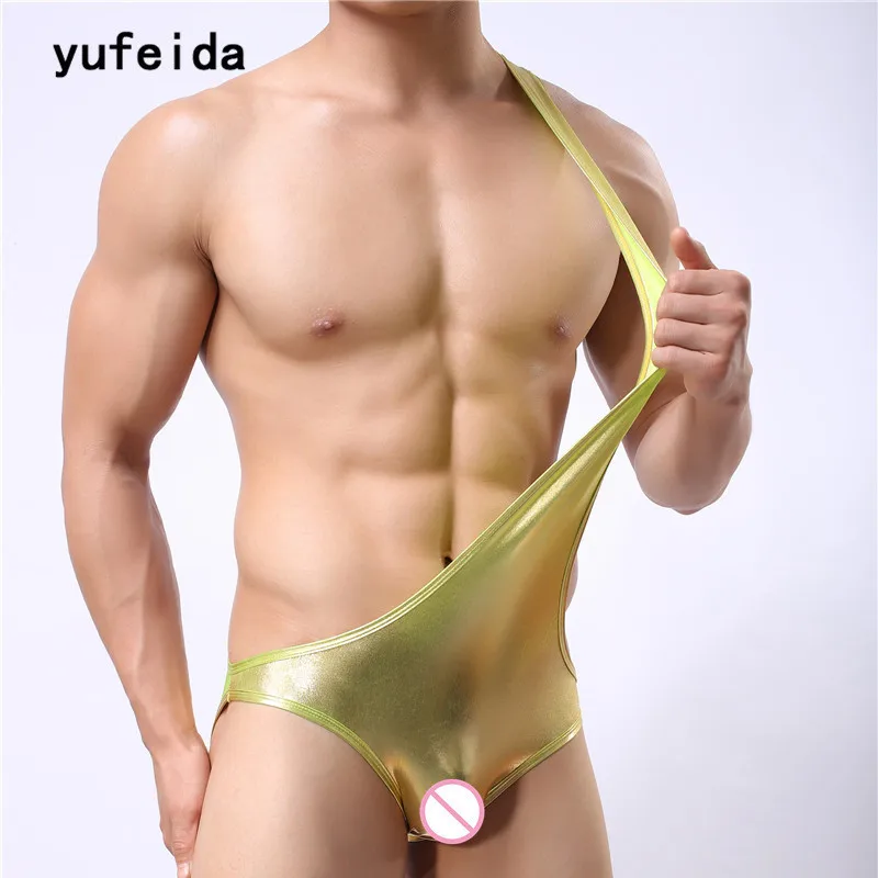 Yufeida الساخن القطن طباعة رجل مثير الذهب والفضة ارتداءها بذلة الحمالة المصارعة القميص الدمى الجسم البدلة Yufeida الساخن القطن طباعة رجل مثير الذهب والفضة ارتداءها بذلة الحمالة المصارعة القميص الدمى الجسم البدلة