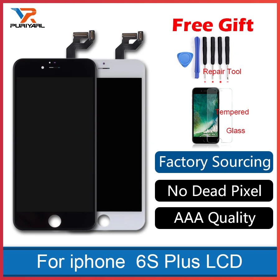 

Grade AAA No Dead Pixel For iPhone 6s Plus 5 SE LCD Screen Display 3D Touch Screen Digitizer Assembly Replacement White&Black