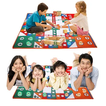 

Children Aeroplane Chess Mat Set Flying Airplane Game Chess Carpet Rug