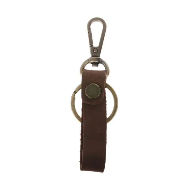 Винтажный брелок для ключей из натуральной коровьей кожи, держатель для ключей, органайзер для женщин и мужчин, аксессуары для сумок
