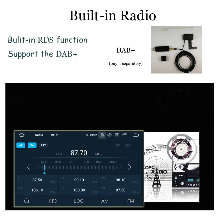 Clearance PX6 six Core 9"Android 9.0 4GB RAM Car Player RDS Radio GPS Map For VW Tiguan Touran Jetta Passat Polo Golf Skoda Superb Octavia 2