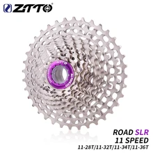 ZTTO yol bisikleti 11 hız kaseti 11-28T çakıl bisiklet 11-36T 11 hız 11-34T UltraLight K7 11V SLR 11 s 11-32T CNC bisiklet Freewheel