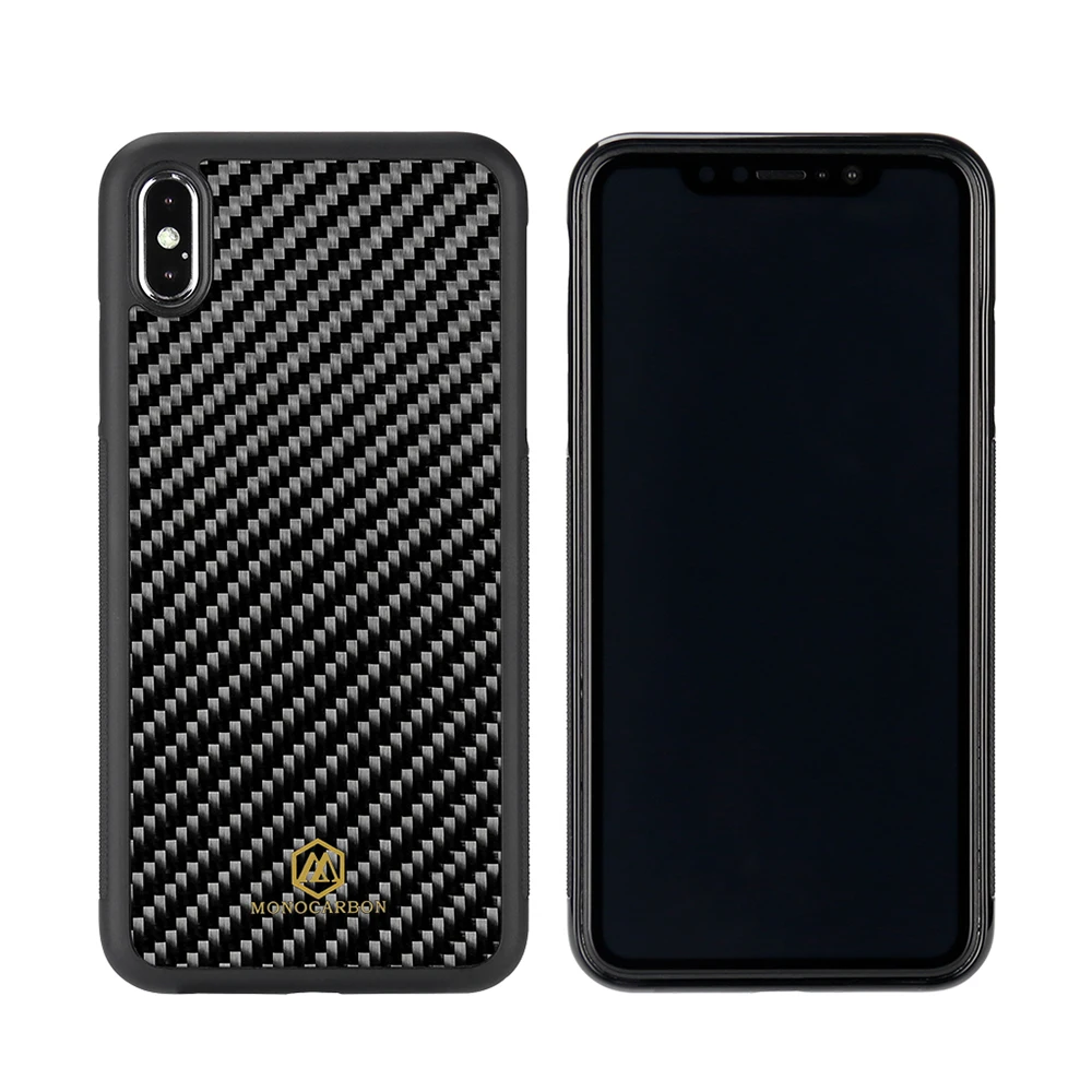 Kopen Mcase Case Voor iPhone XR Case Cover Anti Slide Voor iPhone XS XS MAX Case Back Cover Luxe Fashion echt Carbon Case