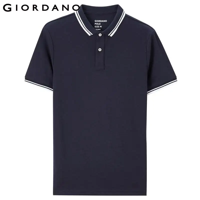 Giordano Men Polo Fast Dry Solid Tops 