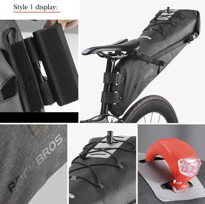 Flash Deal ROCKBROS Waterproof Bike Saddle Bag Cycling Foldable Tail Rear Seat Bag MTB Trunk Pannier Backpack Accessories High-capacity 10L 22 Flash Deal ROCKBROS Waterproof Bike Saddle Bag Cycling Foldable Tail Rear Seat Bag MTB Trunk Pannier Backpack Accessories High-capacity 10L 22