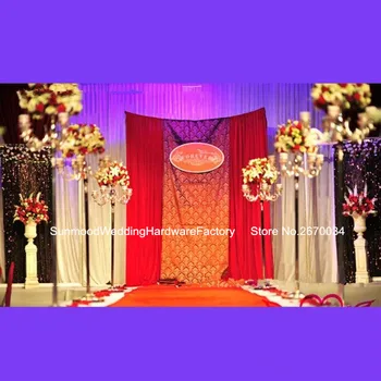 

tall trumpet metal vase decoration for wedding table for walkway stand