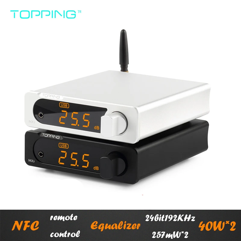 

TOPPING MX3 Bluetooth Digital Fever Hifi Amplifier USB Coaxial Fiber Decoder Built-in DAC Amp