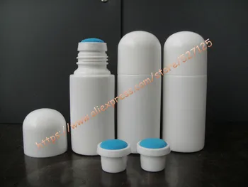 

50ml white round plastic Liniment bottle,plasic roll on bottle