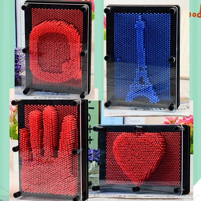 1 шт. 3D клон Pin Art пластиковая игрушка забавная игра Pinart в форме копии Shoumo цветная