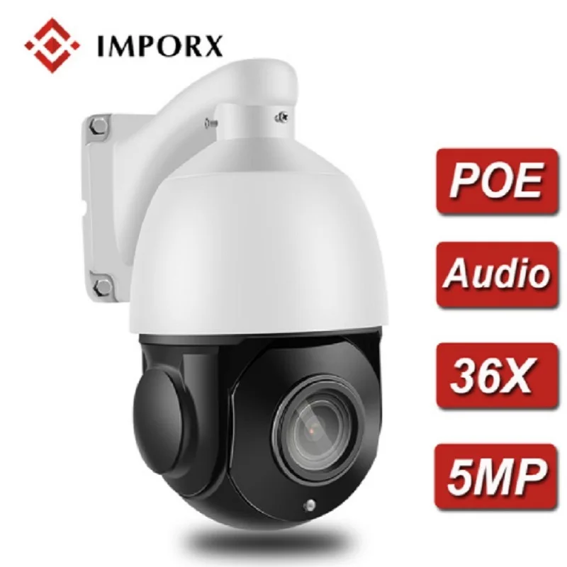 

5MP PTZ IP Camera Outdoor Waterproof Mini High Speed 36X Zoom Dome Camera IR-CUT IR 70M P2P CCTV Security IP Camera POE Onvif