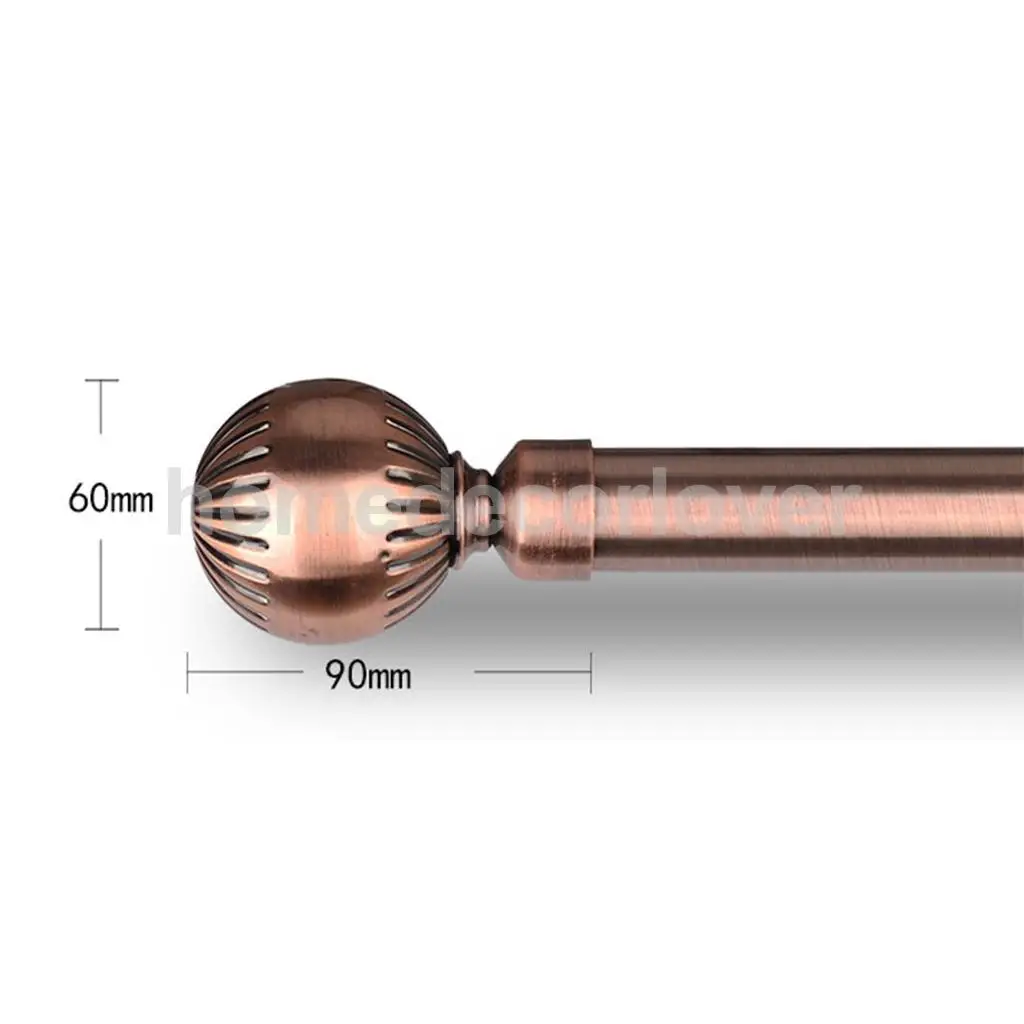 1 Piece Retro Curtain Pole Rod Finials Ends Heads 28mm