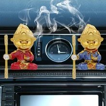 1 шт. автомобильные твердые духи губки Заправка для освежителя воздуха на выходе обезьяна вращение духи клип авто ароматерапия развеять специфический запах