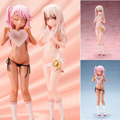 

21cm illya and chloe Cartoon Good Smile Puella Magi Madoka Magica Kaname Madoka Maiko PVC Action Figure Toy