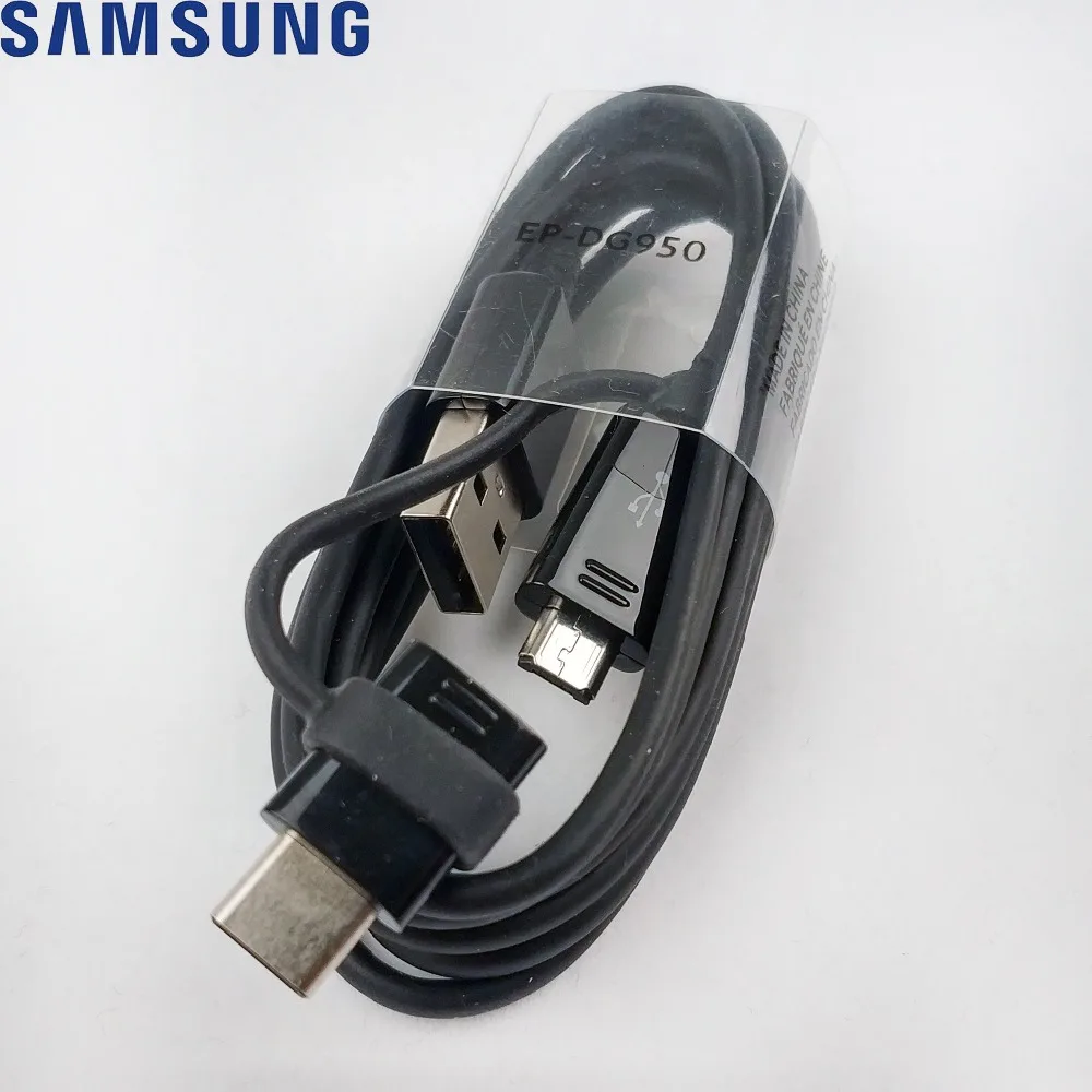 Genuine Samsung Galaxy 2 in 1 Charger cable Micro usb or usb type c 2a