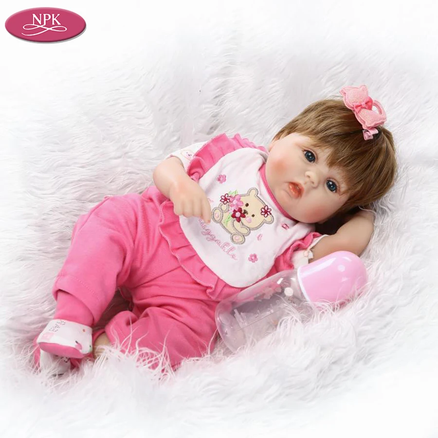  NPK 40CM Silicone Reborn Baby Doll Fashion Kids Playmate Gift For Girls 16 inches Baby Alive Soft Toys Dolls Bebe Reborn Boneca (3)