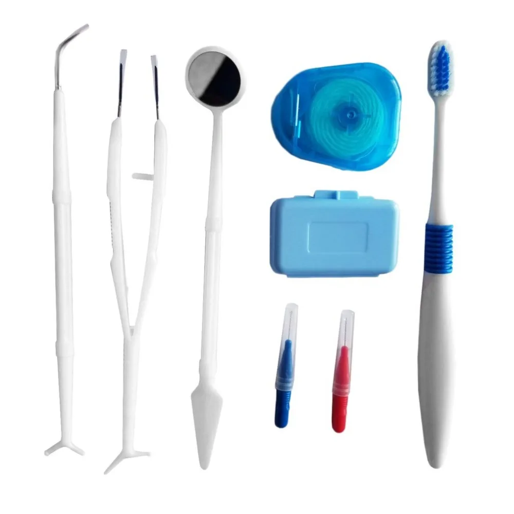 

Dental Care Tooth Brush Kit Floss Stain Tongue Tooth Cleaner Orthodontic Teeth Care Whitening Toothbrush Interdental Brush