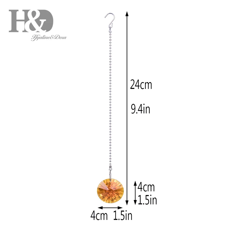 H& D 2 шт. великолепный Хрустальный Подсолнух, призмы, ослепительный Хрустальный потолочный вентилятор, вытяжные цепочки для свадебного украшения дома