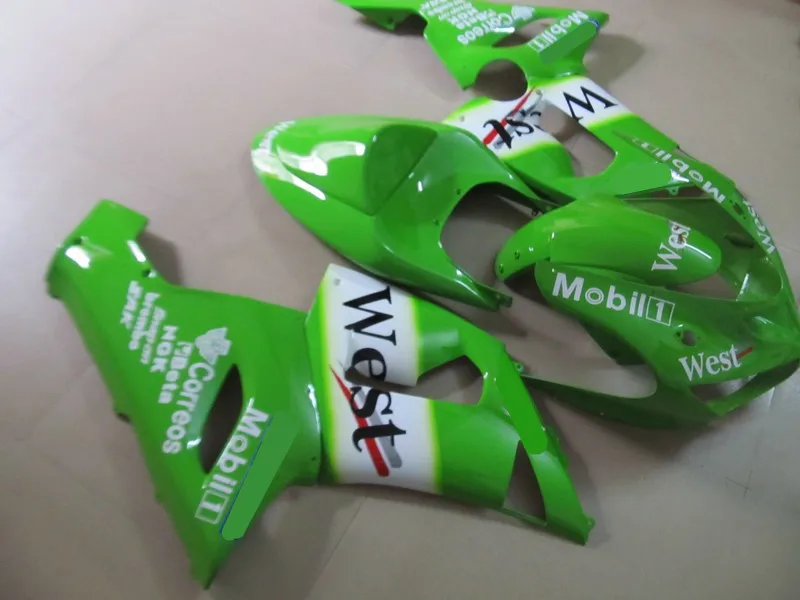 

Motorcycle Fairing kit for KAWASAKI Ninja ZX6R 636 05 06 ZX 6R 2005 2006 zx6r 05 06 ABS Green white Fairings set+7gifts KF11