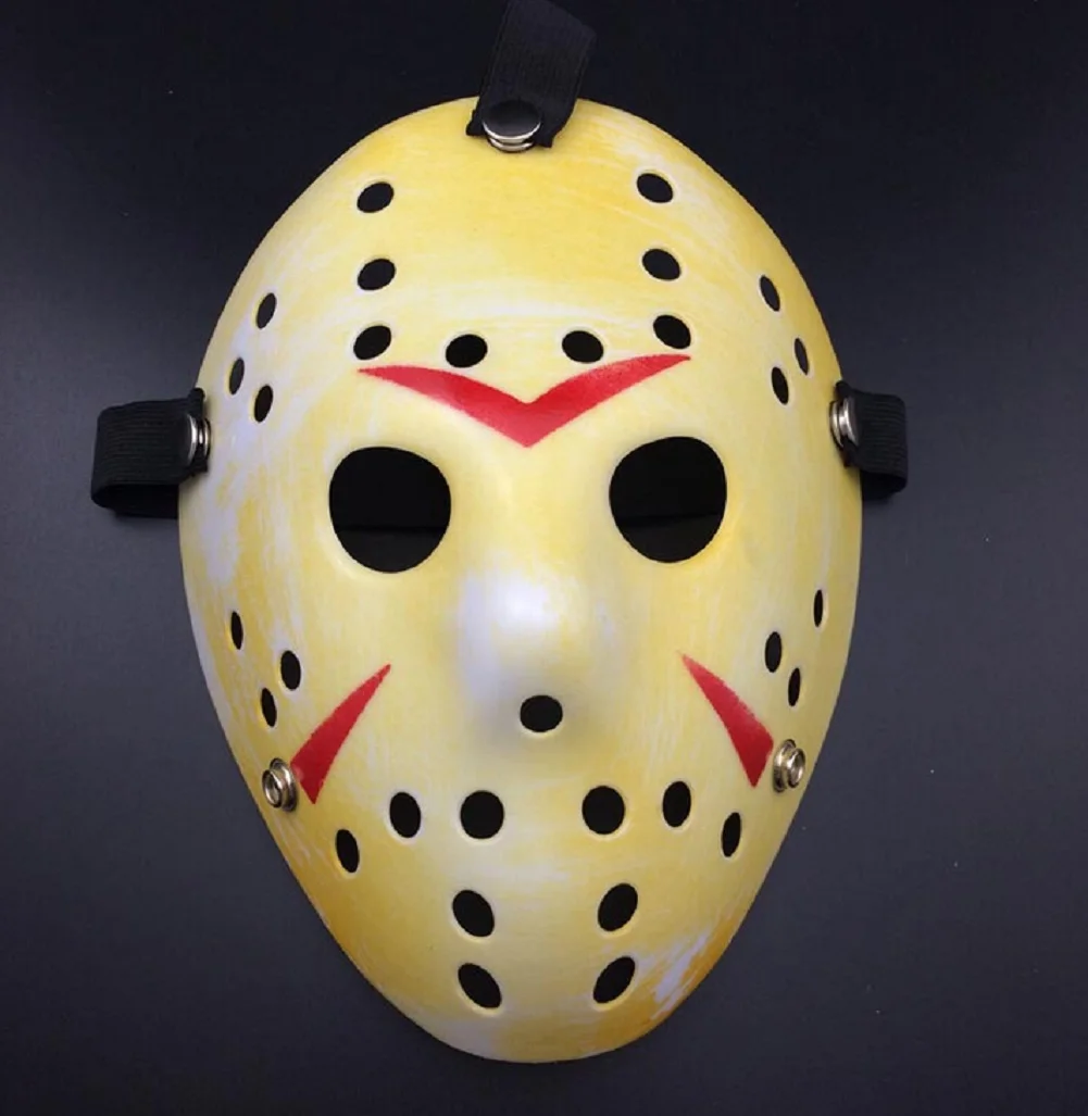 Стильный Jason Voorhees Friday the 13th Horror Hockey страшная маска на Хеллоуин маска - Цвет: GINGER