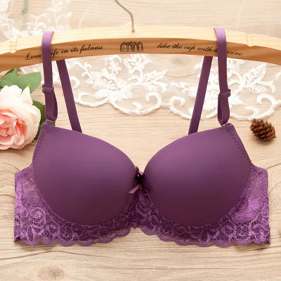 Sexy lace bra cups a low heart thin halter bra straps cross back female underwear - Цвет: Золотой
