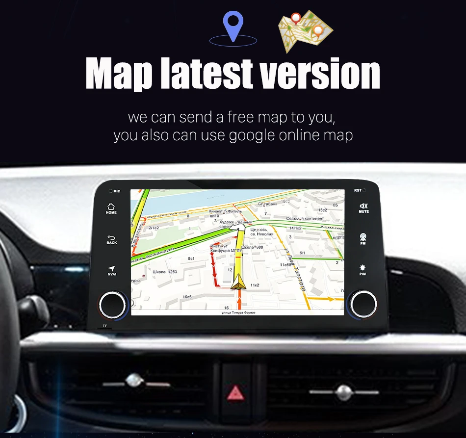 Perfect Android 9.0 Octa 8 core car dvd for Kia Picanto morning 2017 2018 GPS gps navigation car multimedia player video radio player 8