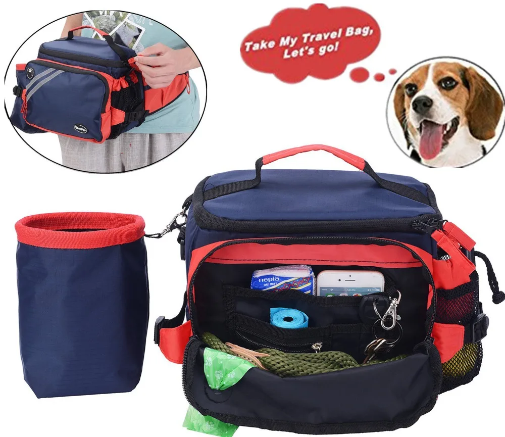 Dog Travel Bag Day Away Tote for Small to Medium Dogs Accessory Bags