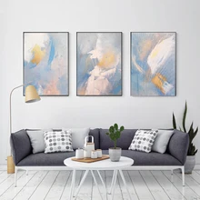 Cuadro en lienzo de alas abstractas de Color de sueño, carteles dorados de moda e impresiones para sala de estar, arte de pared del dormitorio, imagen HD