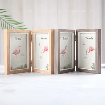 

Foldable Multi-function Wooden Photo Frames Picture Frame Hanging Wall Hanging Picture Frames Home Decor Gift