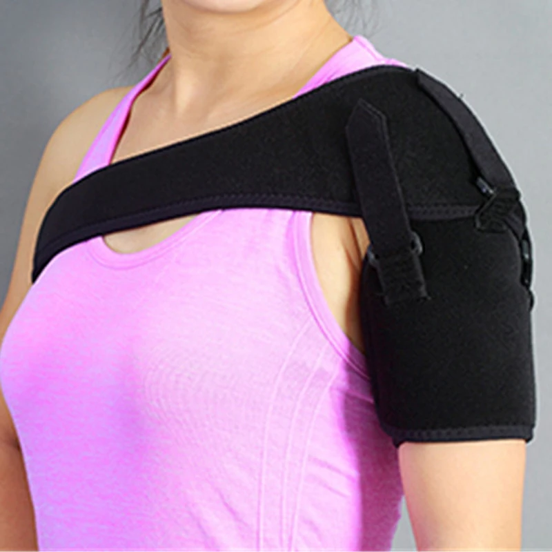 

Free Shipping Adjustable Single Shoulder Support Brace Magnetic Therapy Posture Support Injury Arthritis Pain Gym Sports Bandage
