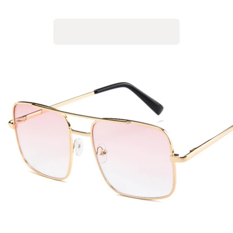 YUMOMO 2019 Sunglasses Women Retro Gradient Sun Glasses Metal Frame Vintage Lare Square Eyewear UV400 Female Oculos
