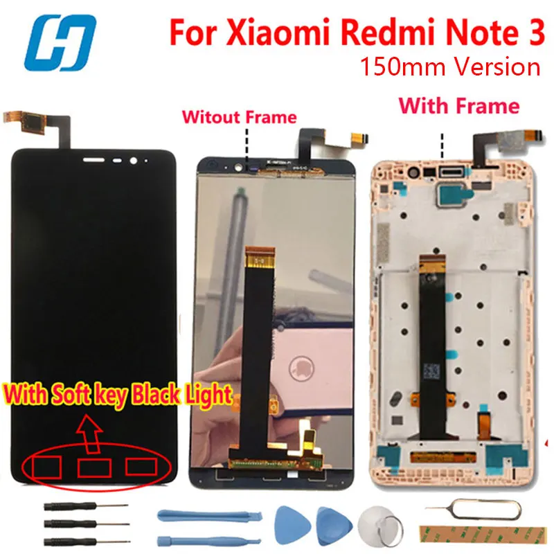 Xiaomi Redmi Note 3 LCD Display Touch Screen Digitizer Glass Panel Assembly Screen For Xiaomi Redmi