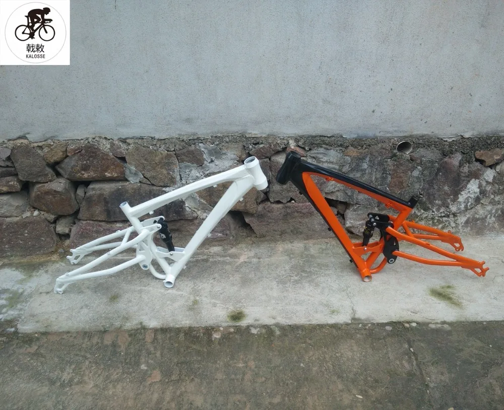 Top Kalosse  165mm  travel  26*4.0 inch  snow bike frame   DH/FR   Electrical  Fat bike frame    DIY colors  26*17inch 3
