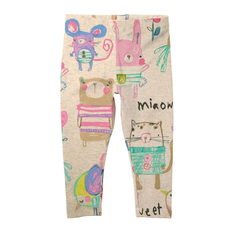

girls leggings autumn animal graffiti character print kids pants brand toddler stretch pants casual children clothing trousers