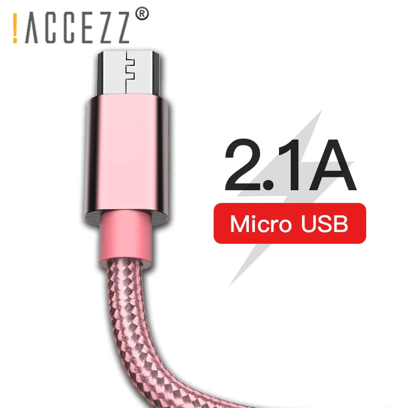 ! ACCEZZ Micro USB кабель для samsung S6 S7 Xiaomi Note 3 4X LG планшет данных зарядный Android мобильный