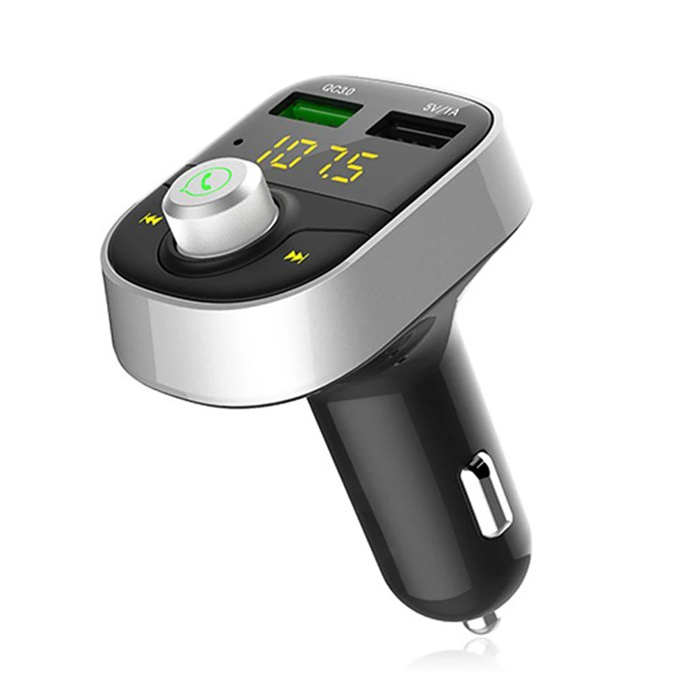 HY 82S hands free wireless Bluetooth car FM transmitter MP3 dual USB QC