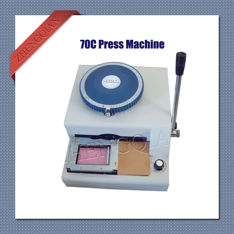 

Manual pvc card press machine 70C characters