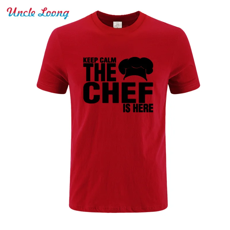 Модная забавная футболка с надписью Keep Calm The Chef Is Here, забавные мужские футболки с короткими рукавами, Повседневная футболка, большие размеры, XS-4XL - Цвет: 8