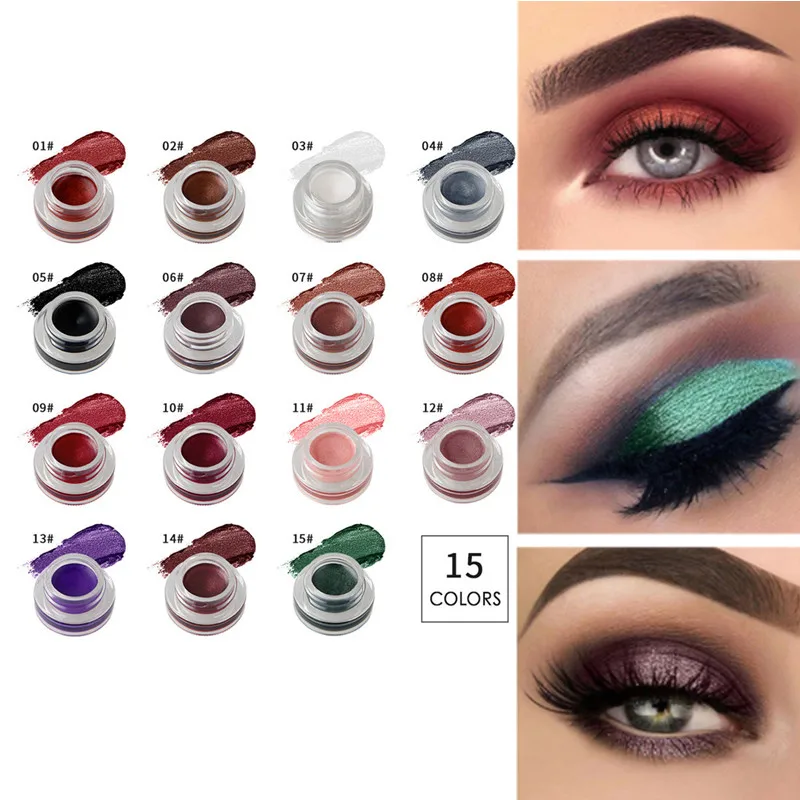 Buy RORASA 15 Colors Eye Shadow Gel Eyeshadow Shining