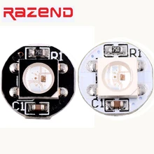 100 Uds Pixel Led Chip 5050/RGB/RGBW/WWA/RGBNW direccionable WS2812B SK6812 Mini tablero de Led WS2811 IC nodo Blanco/Negro PCB 5V