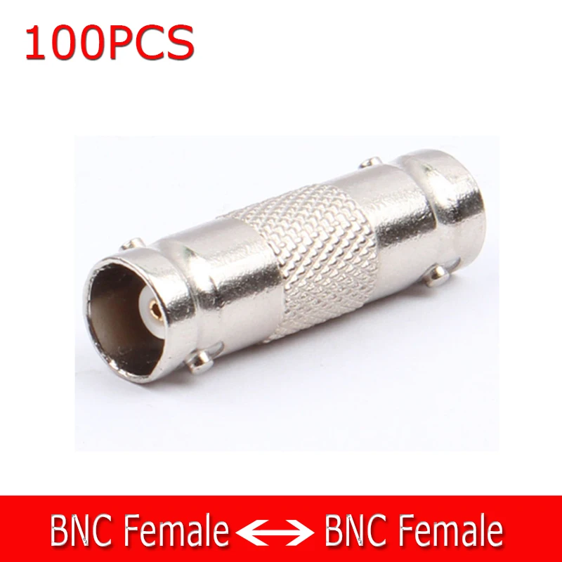 100 шт. BNC Женский коаксиальный адаптер Инструменты для наращивания волос F/F муфта коаксиальный для камеры видеонаблюдения