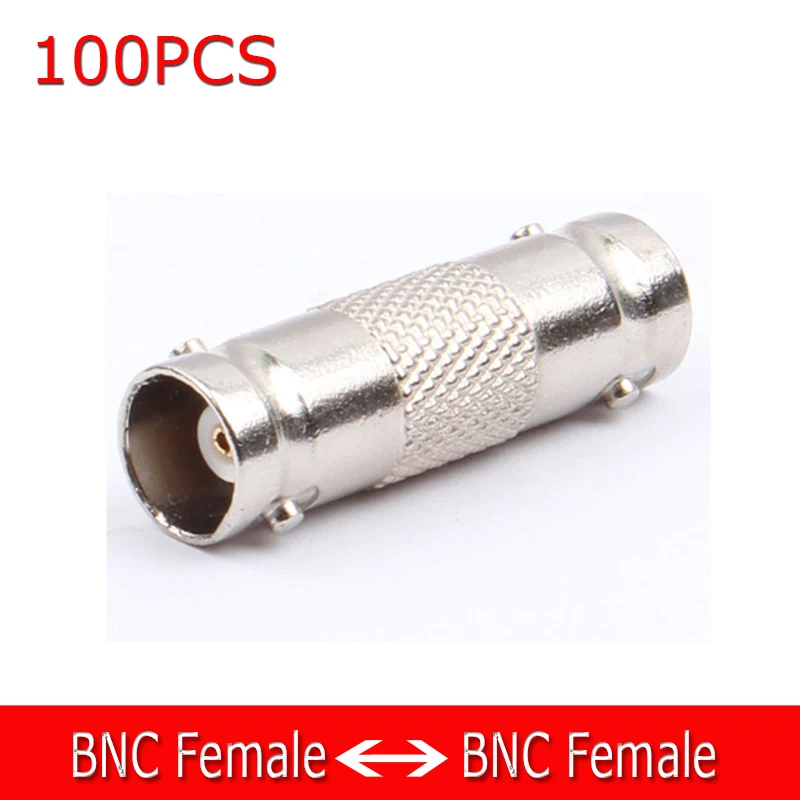 100PCS BNC Female To BNC Female Connector couplers Adapter For CCTV Video Camera