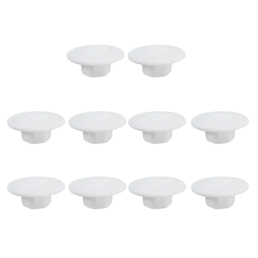 10 Pieces Bike Bicycle Headset Hex Socket Allen Bolt Screw Nut Head Cover Cap M5, 10mm Diameter, 4 Colors for Choose