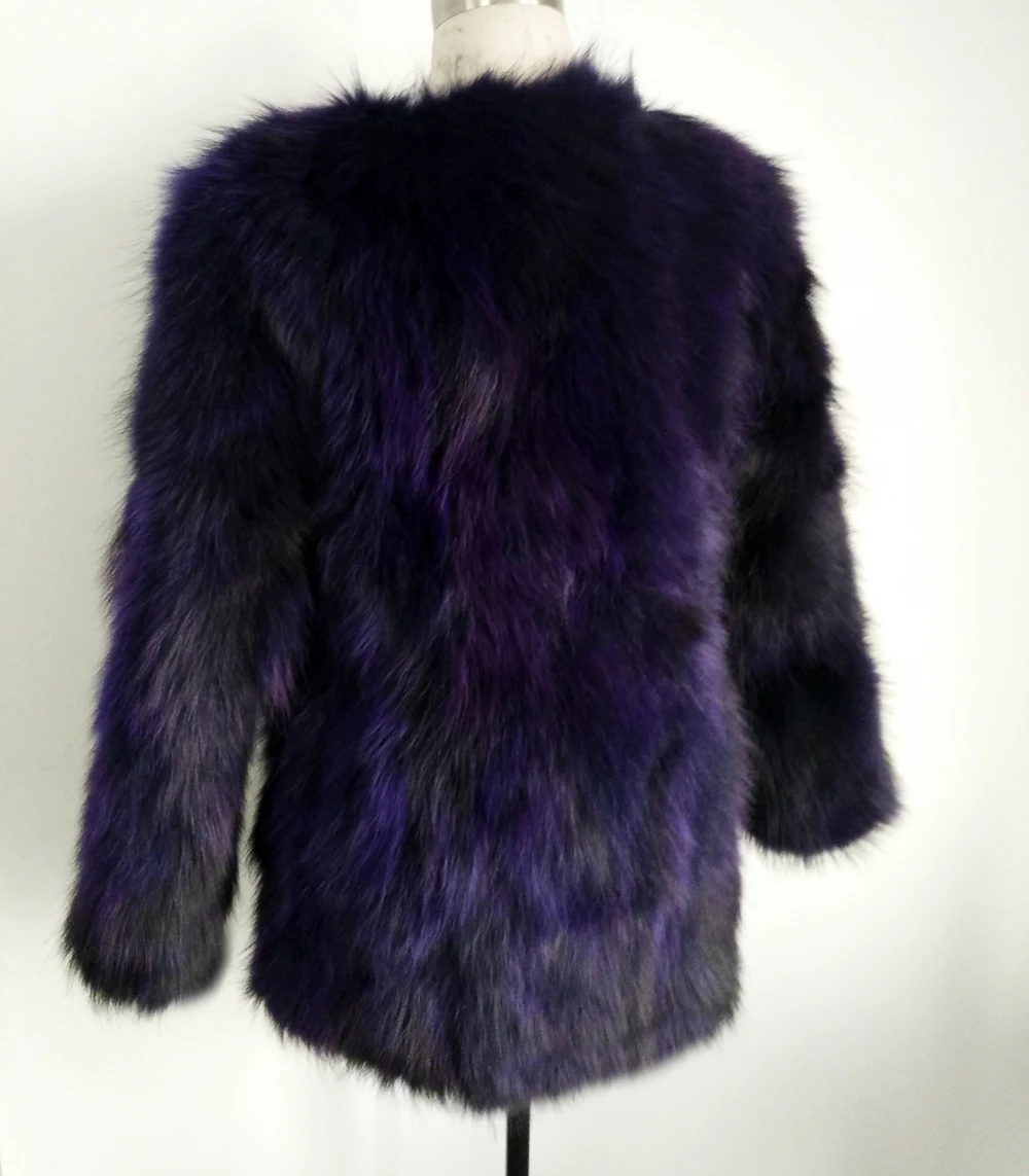 2019 Новое поступление 100% натуральный мех енота длинное теплое плотное пальто Природный натуральный мех зимняя куртка заводская марка SR55