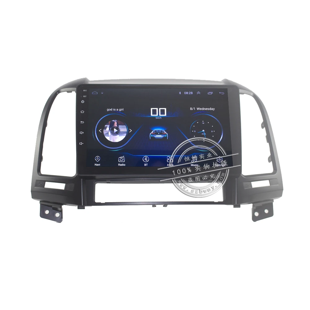 Clearance HACTIVOL 9" 1024*600 Quadcore android 8.1 car radio for Hyundai Santa Fe 2006 2007 2008 2009 2010 2011 2012 car DVD player 3